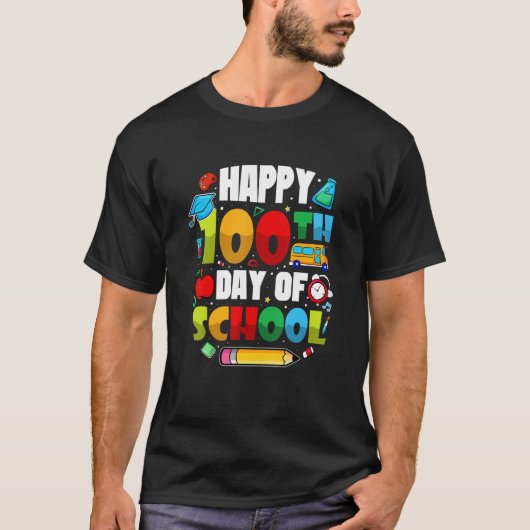 100 Days Of School Students Teachers 2023 Boys Gir T-shirt (Voorkant)