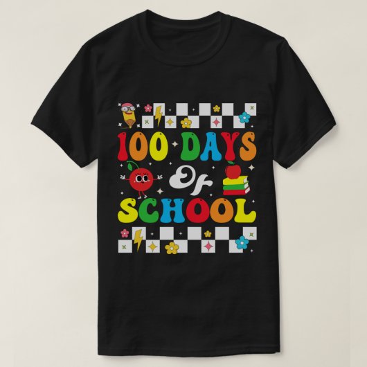 100 Days Of School T-Shirt (Design voorkant)