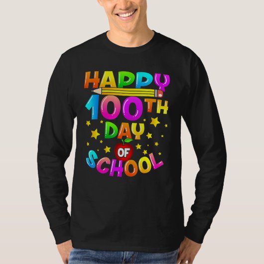100 Days Of School Teacher 100th Day Of School 1 T-shirt (Voorkant)