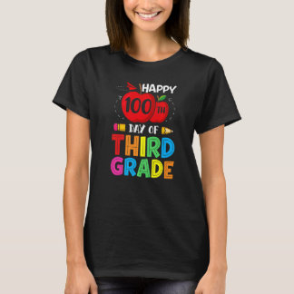 100 Days of School Teacher Girls Boys Third Grade  T-shirt