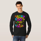 100 Days Of School Teacher Student Happy 100th Day T-shirt (Voorkant volledig)