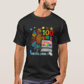 100 Days Of School Teacher Virtual Learning Still  T-shirt (Voorkant)