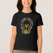 100 Days Of School Teachers Kids Lightbulb Idea Tri-Blend Shirt (Voorkant)