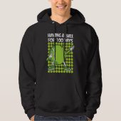 100 Days Of School Tennis 100th Day Balls For Boys Hoodie (Voorkant)