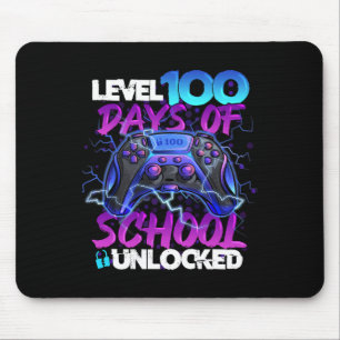 100 Days of School Unlocked Gamer Boy Girl Video Muismat