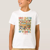 100 Days Of School Vibes T-shirt (Voorkant)