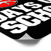 100 Days of School Wrestling 100th Day Boy aangeko Poster (Hoek)