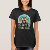 100 Days Of Second Grade Leopard Rainbow 100th Day T-shirt (Voorkant)