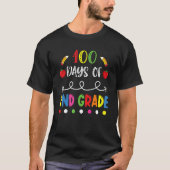 100 Days of Second Grade Teacher 100th Day of Scho T-shirt (Voorkant)