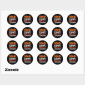 100 Days of Slam Dunks Bysketbyll Fun 100th Day of Ronde Sticker (Vel)