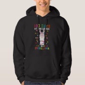 100 Days Of Third 3rd Grade No Prob Llama Teacher  Hoodie (Voorkant)