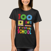 100 Days Of Virtual School 2023 T-shirt (Voorkant)