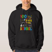 100 Days Of Virtual School Funny 100th Day Of Scho Hoodie (Voorkant)
