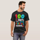 100 Days Of Virtual School Funny 100th Day Of Scho T-shirt (Voorkant volledig)