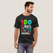 100 Days Of Virtual School Funny 100th Day Of Scho T-shirt (Voorkant volledig)