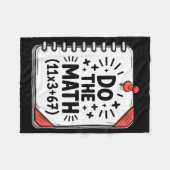 100 Days School Math Equation Do The Math 100 Funn Fleece Deken (Voorkant (Horizontaal))