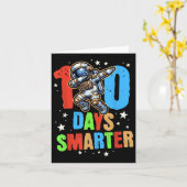 100 Days Smarter Astronaut Space Boys 100ste Dag v Kaart (Gele Bloem)