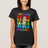 100 Days Smarter Beagle Dog Lovers 100 Days Of Sch T-shirt (Voorkant)