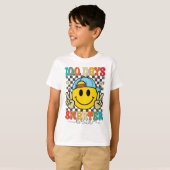 100 Days Smarter Bruh Funny 100 Days Of School T-shirt (Voorkant volledig)