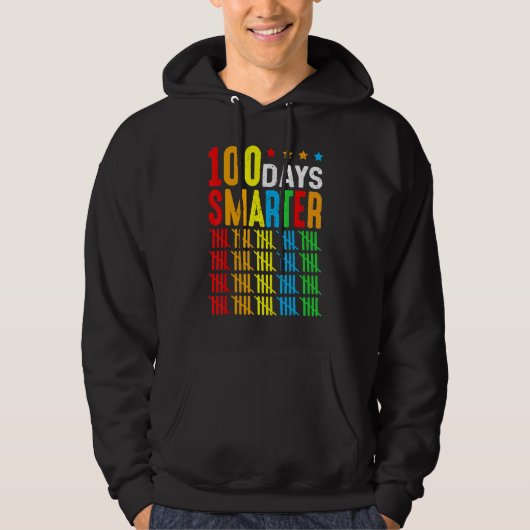100 Days Smarter Counting By 5's 100th Day Of Scho Hoodie (Voorkant)