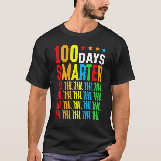 100 Days Smarter Counting By 5's 100th Day Of Scho T-shirt (Voorkant)