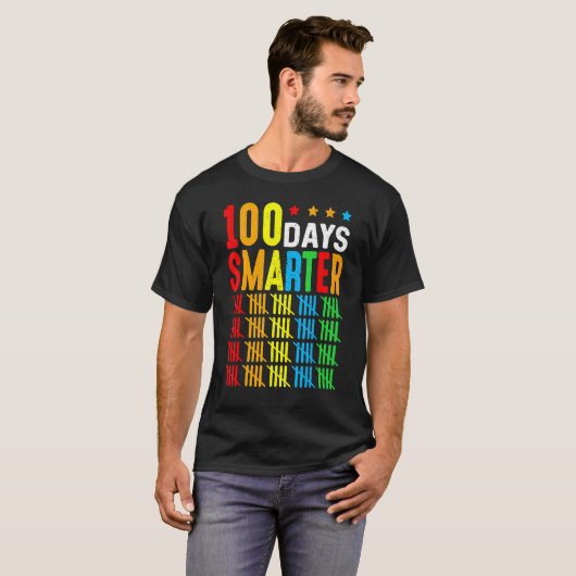 100 Days Smarter Counting By 5's 100th Day Of Scho T-shirt (Voorkant volledig)