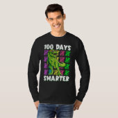 100 Days Smarter Dino Dinosaur rex 100 Days of Sch T-shirt (Voorkant volledig)