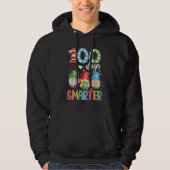 100 Days Smarter Gnome 100th Day Of School Men Kid Hoodie (Voorkant)