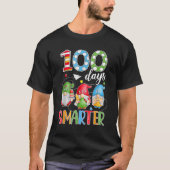 100 Days Smarter Gnome 100th Day Of School Men Kid T-shirt (Voorkant)