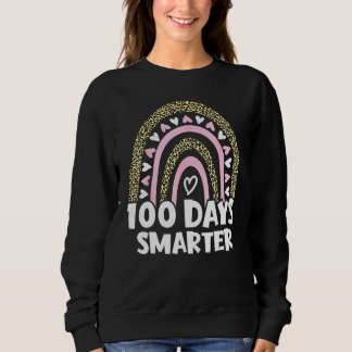 100 Days Smarter Happy 100th Day Of School Rainbow Trui