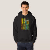 100 Days Smarter Happy 100th Day Of School Student Hoodie (Voorkant volledig)