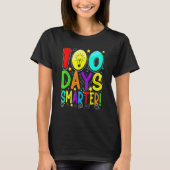 100 Days Smarter Happy 100th Day Of School Student T-shirt (Voorkant)