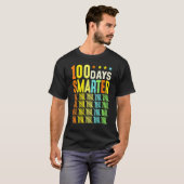 100 Days Smarter Happy 100th Day Of School Student T-shirt (Voorkant volledig)