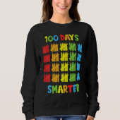 100 Days Smarter Happy 100th Day Of School Tally M Trui (Voorkant)