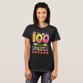 100 Days Smarter Happy 100th Day of School Teacher T-shirt (Voorkant volledig)