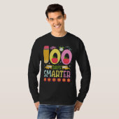 100 Days Smarter Happy 100th Day of School Teacher T-shirt (Voorkant volledig)