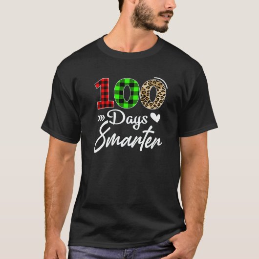 100 Days Smarter Happy 100th Day Of School Teacher T-shirt (Voorkant)