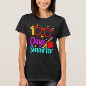 100 Days Smarter Kids Boy Girls 100th Day Of Schoo T-shirt (Voorkant)