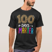 100 Days Smarter Kindergarten Child 100th Day Of S T-shirt (Voorkant)