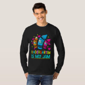 100 Days Smarter Kindergarten Is My Jam Teacher T-shirt (Voorkant volledig)