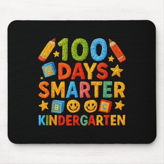 100 Days Smarter Kindergarten Milestone School Ach Muismat (Voorkant)