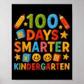 100 Days Smarter Kindergarten Milestone School Ach Poster (Voorkant)