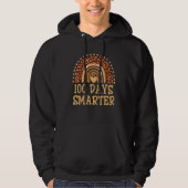 100 Days Smarter Leopard Teacher 100th Day Of Scho Hoodie (Voorkant)