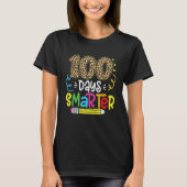 100 Days Smarter Leopard Teacher 100th Day Of Scho T-shirt (Voorkant)