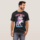 100 Days Smarter Magical Learning Unicorn Student  T-shirt (Voorkant volledig)