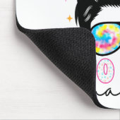 100 Days Smarter Messy Bun Girl 100th Day Of Schoo Muismat (Hoek)