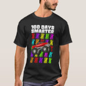 100 Days Smarter Monster Truck Shirt Boy 100th Day (Voorkant)