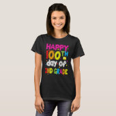 100 Days Smarter Second Grade 100th Day Of School  T-shirt (Voorkant volledig)