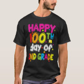 100 Days Smarter Second Grade 100th Day Of School T-shirt (Voorkant)