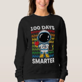 100 Days Smarter Space Astronaut 100th Day School  Trui (Voorkant)